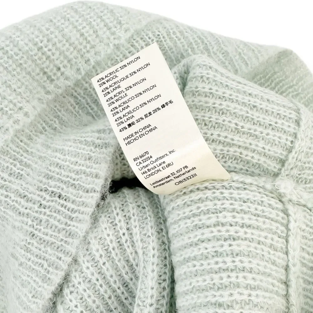 FREE PEOPLE NWT Autumn Sky Pullover Sweater in Cloud Combo Wool - size S‎